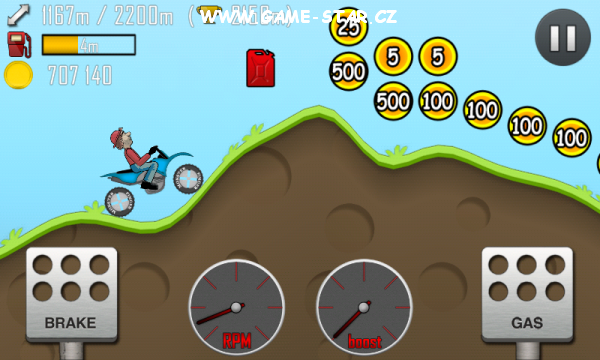 Hill Climb Racing hra na android