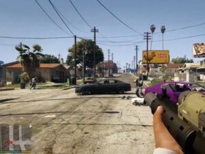 Grand Theft Auto 5 – first person gameplay video