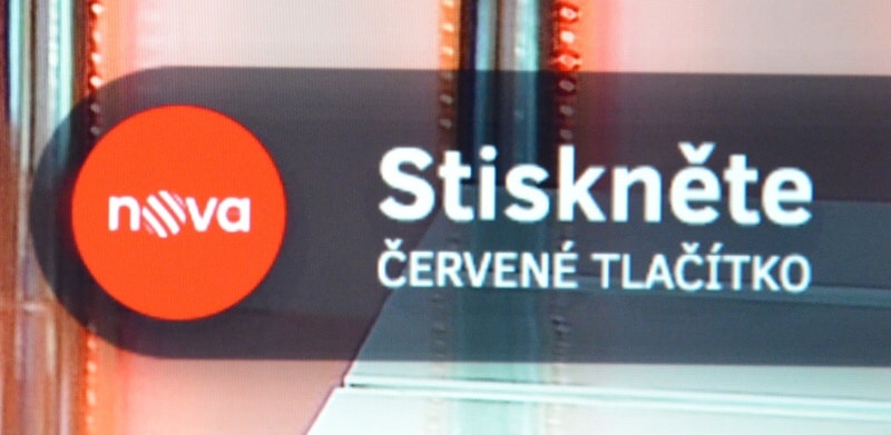 červené tlačítko Nova