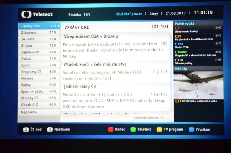 HbbTv Česká televize 3