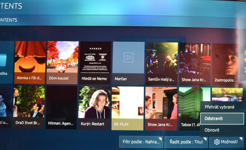 Jak smazat nahrané pořady v televizi Samsung 5