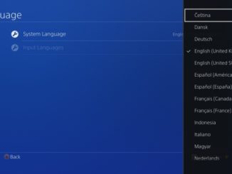 čeština do ps4 nastavení Playstation 4 česky 03