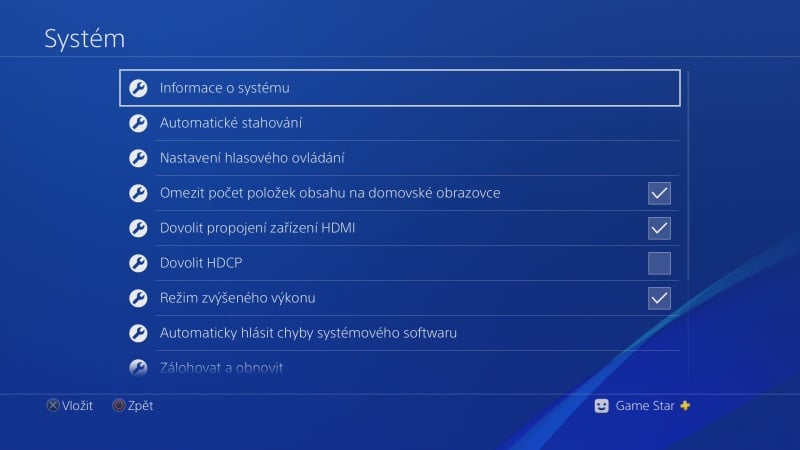 čeština do ps4 nastavení Playstation 4 česky 09