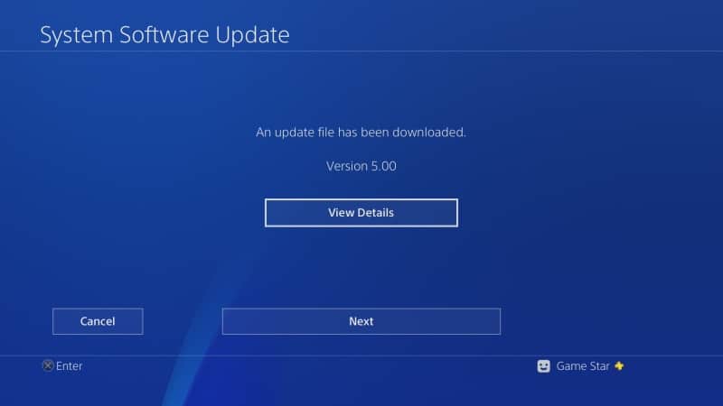 ps4 system software update 5.0 02