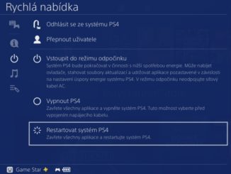 Jak restartovat PS4