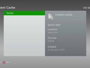 Jak vymazat cache – mezipaměť v konzoli Xbox 360
