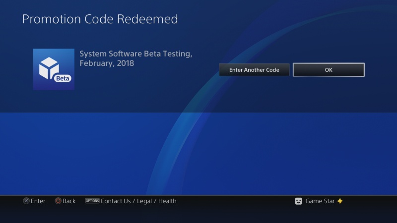 PS4 system software update 5.50 beta 02
