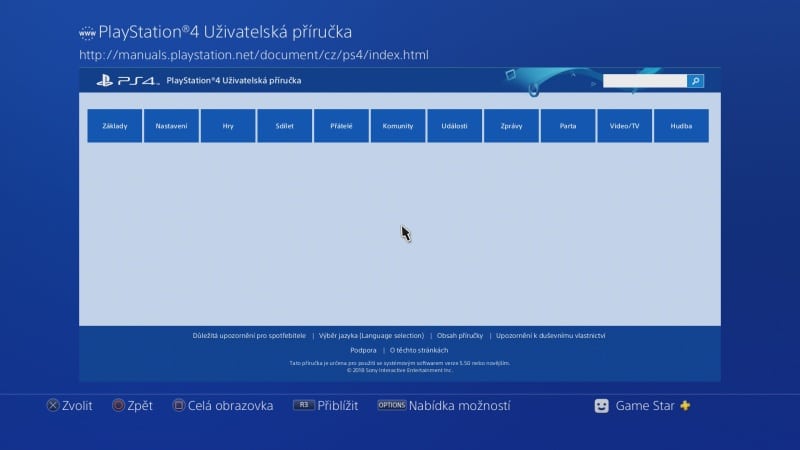 Uživatelská příručka PS4 - 3