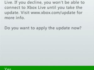 Xbox 360 update – aktualizace při spuštění konzole