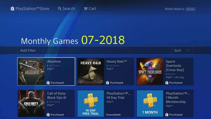ps plus monthly games 07 / 2018