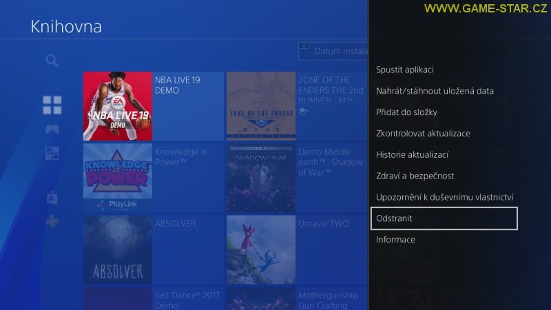 Jak odebrat hru z PS4 - cz návod 3