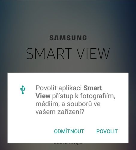 Samsung Smart View - ovládání televize mobilem 2