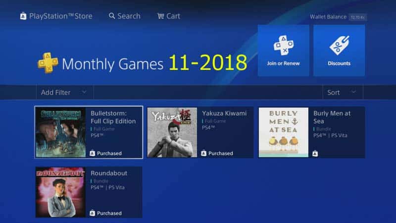 Ps Plus hry listopad 2018
