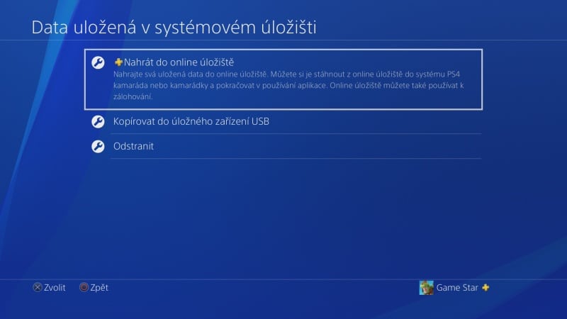 PS4 záloha dat 07