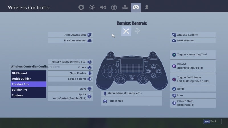 Fortnite - klávesnice + myš PS4 08