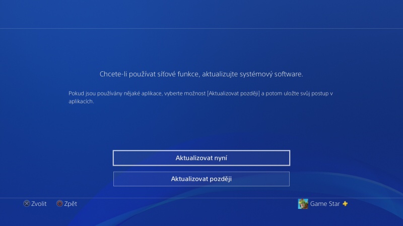 PS4 aktualizace 6.20 - Playstation 4 firmware update 2
