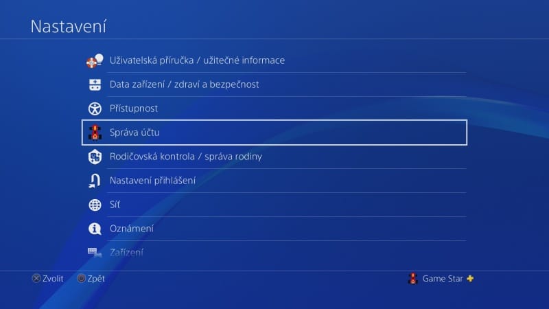 Jak změnit jméno účtu na PS4 - 1