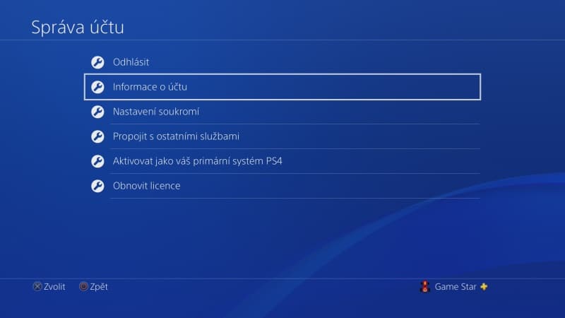 Jak změnit jméno účtu na PS4 - 2
