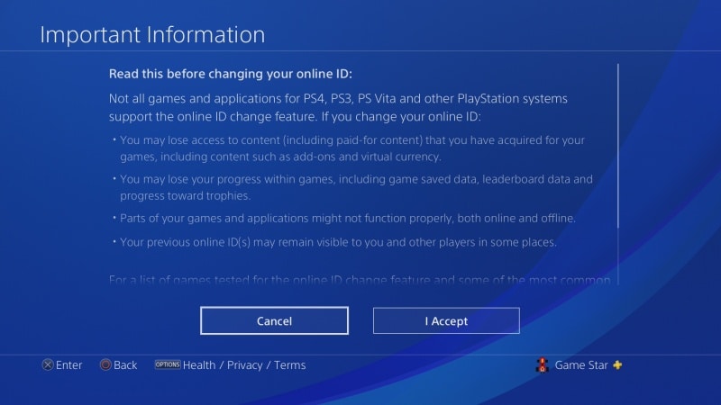 Jak změnit jméno účtu na PS4 - 5