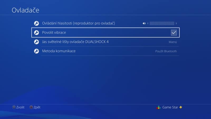 Jak vypnout vibrace na PS4 ovladači 4