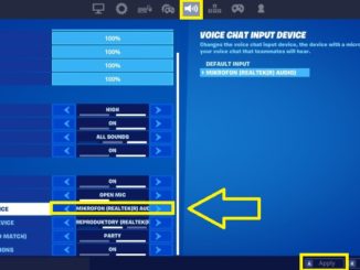 Jak zapnout mikrofon ve Fortnite na pc 3