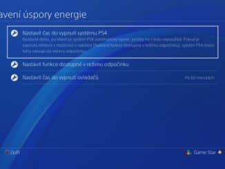 Nastavení úspory energie na PS4 - 2