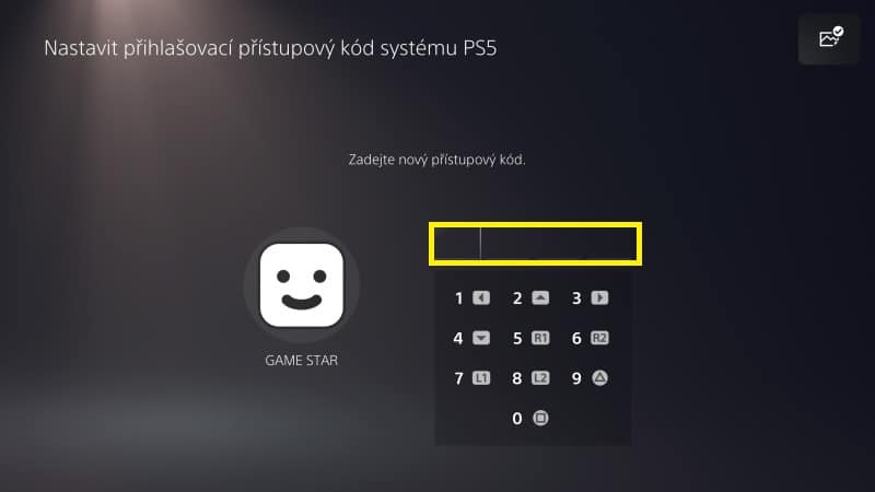 Jak nastavit přihlašovací heslo do PS5 - 2