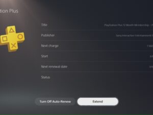 Playstation Plus – jak zjistit další informace o členství v PS5