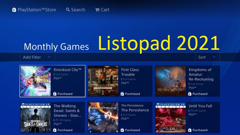 Ps Plus hry listopad 2021