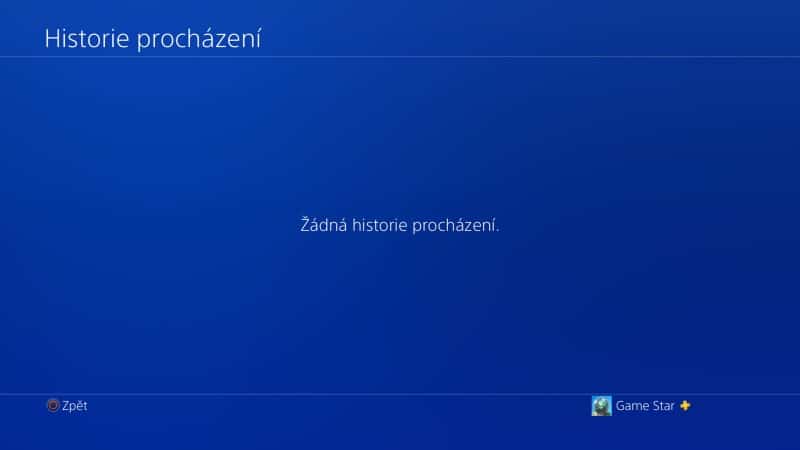 Jak vymazat historii procházení na PS4 - 5
