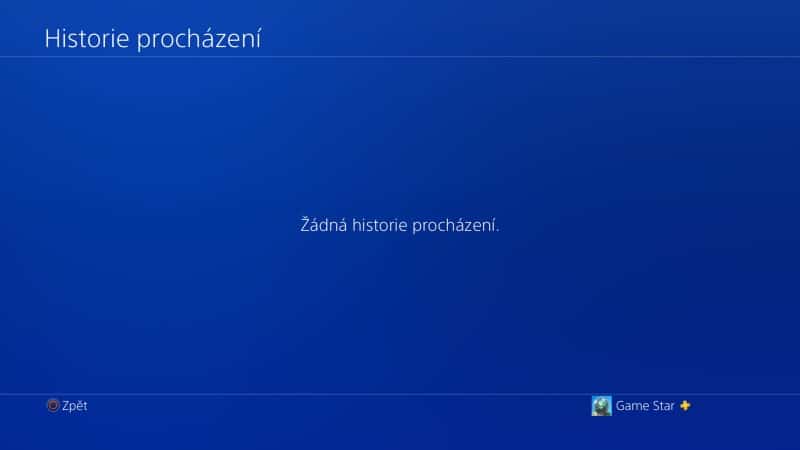 Jak vymazat historii procházení na PS4 - 5