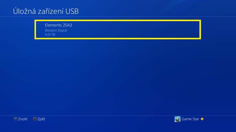 Nastavení externího disku v PS4 - 3