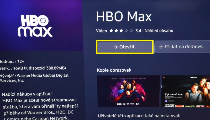 HBOMAX aplikace 3