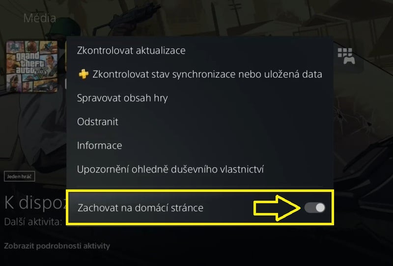 Jak zachovat hru na úvodní obrazovce PS5 - 2